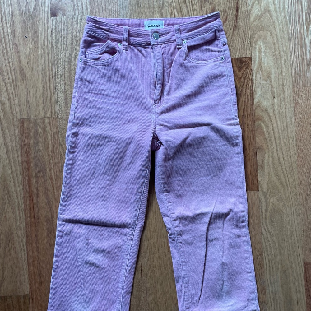 Bubblegum pink corduroy Rollas. - Picture 2 of 4